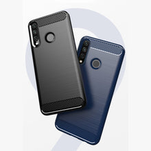 Заредете изображение във визуализатора на галерията – Carbon Case Flexible Cover TPU Case for Huawei Y6p blue - TopMag
