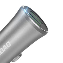 Заредете изображение във визуализатора на галерията – Dudao 3,4A smart car charger 2x USB silver (R6S silver) - TopMag
