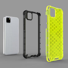 Заредете изображение във визуализатора на галерията – Honeycomb Case armor cover with TPU Bumper for Huawei Y5p black - TopMag
