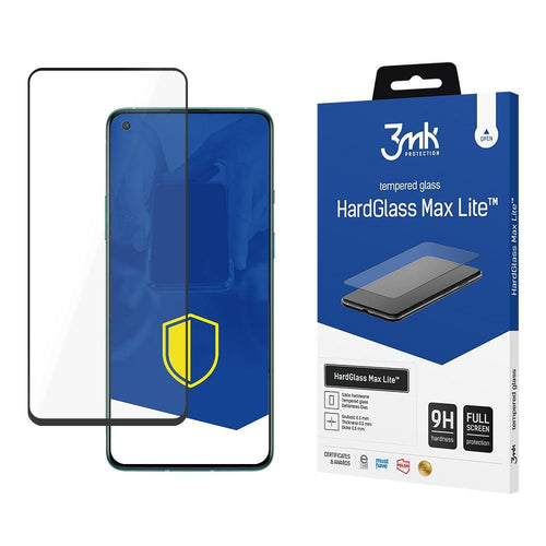 OnePlus 8T 5G Black - 3mk HardGlass Max Lite™ - TopMag
