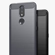Заредете изображение във визуализатора на галерията – Carbon Case Flexible Cover TPU Case for Nokia 2.4 black - TopMag
