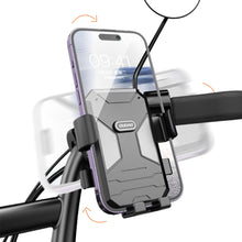 Заредете изображение във визуализатора на галерията – Bicycle / motorcycle phone holder Dudao F7C - black
