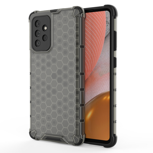Honeycomb Case armor cover with TPU Bumper for Samsung Galaxy A72 4G black - TopMag