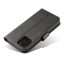 Заредете изображение във визуализатора на галерията – Magnet Case elegant bookcase type case with kickstand for Vivo X60 black - TopMag
