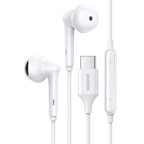 Ugreen in -ear USB Type C headphones with remote and microphone white (EP101 60700) - TopMag