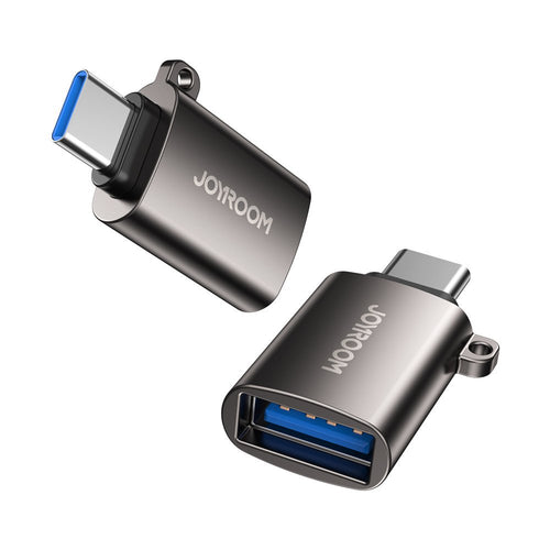Joyroom USB 3.2 Gen 1 (Male) - USB Type C (Female) adapter black (S-H151 Black) - TopMag
