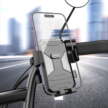 Заредете изображение във визуализатора на галерията – Bicycle / motorcycle phone holder Dudao F7C - black
