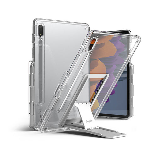 Ringke Fusion Combo Outstanding hard case with TPU frame for Samsung Galaxy Tab S7 11'' + self-adhesive foldable stand transparent (FC475R39) - TopMag