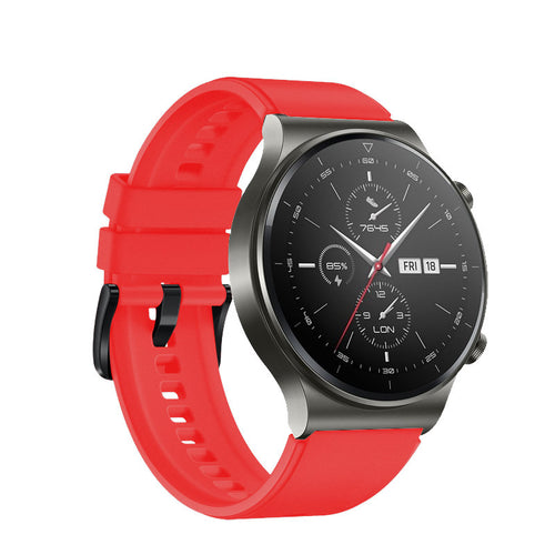 Silicone strap for Huawei Watch GT / GT2 / GT2 Pro smartwatch red - TopMag