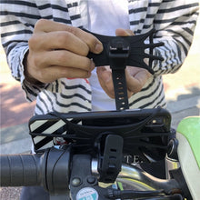 Заредете изображение във визуализатора на галерията – Swivel silicone bike holder - black
