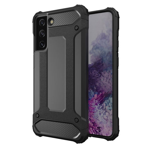 Hybrid Armor Case Tough Rugged Cover for Samsung Galaxy S22+ (S22 Plus) black - TopMag