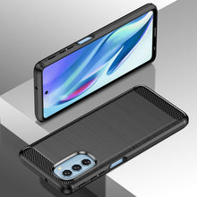 Заредете изображение във визуализатора на галерията – Carbon Case Flexible Cover Sleeve Motorola Moto G51 5G black - TopMag
