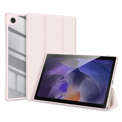 Dux Ducis Toby Armored Flip Smart Case for Samsung Galaxy Tab A8 10.5 '' 2021 with Stylus Holder Pink - TopMag