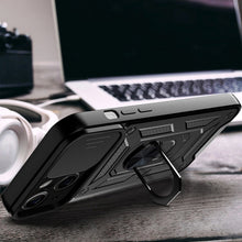 Заредете изображение във визуализатора на галерията – Slide Camera Armor Case for Motorola Moto G73 Black
