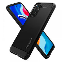 Заредете изображение във визуализатора на галерията – Spigen RUGGED ARMOR XIAOMI REDMI NOTE 11 / 11S MATTE BLACK - TopMag