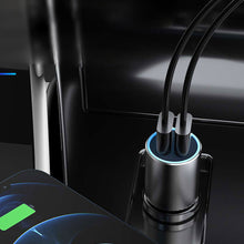 Заредете изображение във визуализатора на галерията – Dudao car charger 2x USB 3.4A gray (R5s gray) - TopMag
