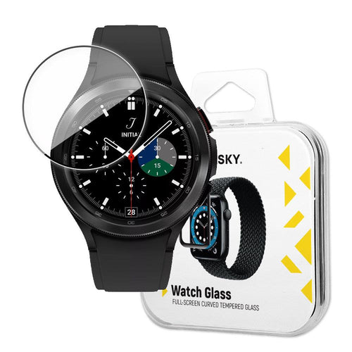 Wozinsky Watch Glass Hybrid Glass for Samsung Galaxy Watch 4 40 mm Black - TopMag