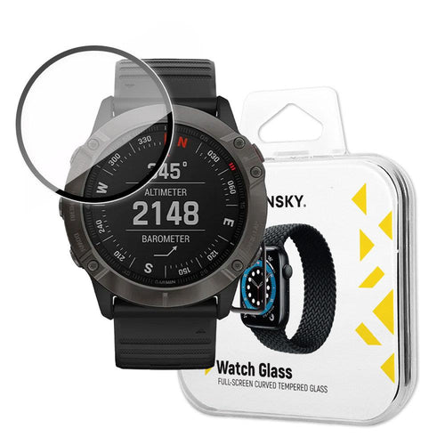 Wozinsky Watch Glass hybrid glass for Garmin Fenix 6 Pro black - TopMag