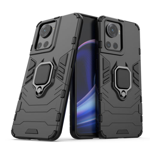 Ring Armor armored hybrid case cover + magnetic holder for OnePlus Ace black - TopMag
