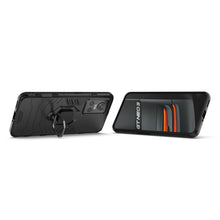 Заредете изображение във визуализатора на галерията – Ring Armor tough hybrid case cover + magnetic holder Realme GT Neo 3 black - TopMag
