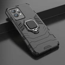 Заредете изображение във визуализатора на галерията – Ring Armor tough hybrid case cover + magnetic holder Realme GT2 Pro black - TopMag
