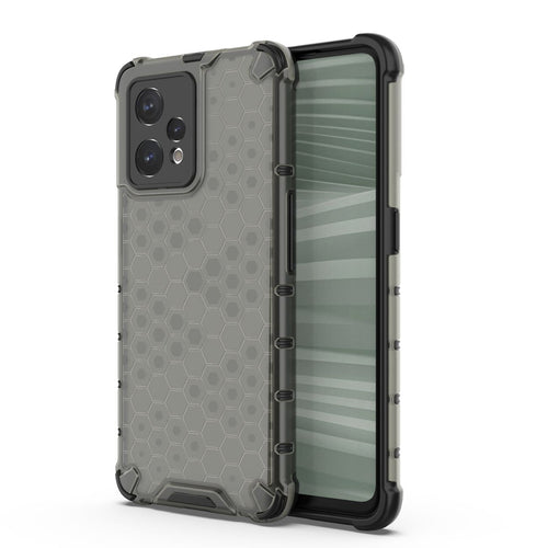 Honeycomb case armored cover with gel frame Realme 9 Pro + (9 Pro Plus) black - TopMag