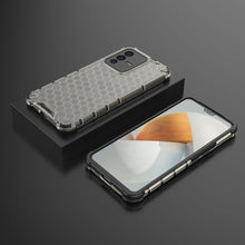 Заредете изображение във визуализатора на галерията – Honeycomb case armored cover with a gel frame Vivo V23 5G black - TopMag
