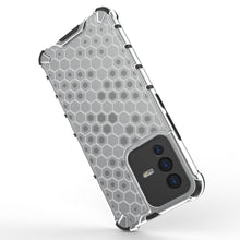 Заредете изображение във визуализатора на галерията – Honeycomb case armored cover with a gel frame Vivo V23 5G black - TopMag
