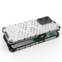 Заредете изображение във визуализатора на галерията – Honeycomb case armored cover with a gel frame Realme C35 transparent - TopMag
