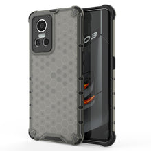Заредете изображение във визуализатора на галерията – Honeycomb case armored cover with a gel frame Realme GT Neo 3 black - TopMag
