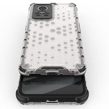 Заредете изображение във визуализатора на галерията – Honeycomb case armored cover with a gel frame Realme GT Neo 3 black - TopMag
