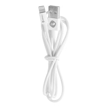 Заредете изображение във визуализатора на галерията – FORCELL cable USB A to  Lightning 8-pin 1A C316 TUBE white 1 meter
