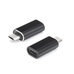 Aдаптер iPhone Lightning - Micro USB черен