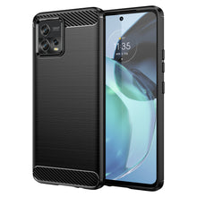 Заредете изображение във визуализатора на галерията – Carbon Case for Motorola Moto G72 flexible silicone carbon cover black
