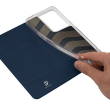 Заредете изображение във визуализатора на галерията – Dux Ducis Skin Pro case for Oppo Reno 8 Pro flip cover card wallet stand blue
