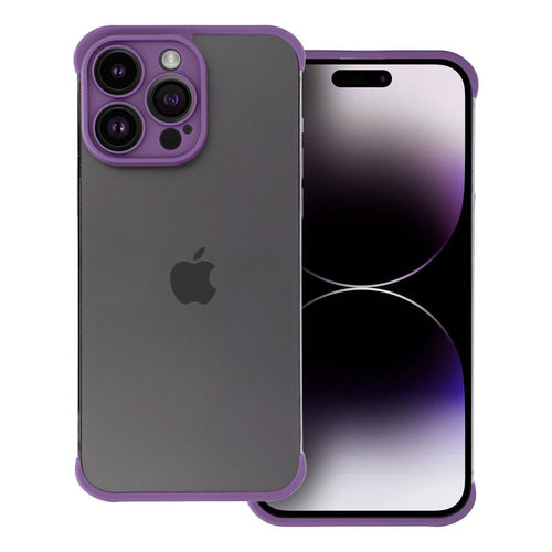MINI BUMPERS with camera island protection Case for IPHONE 15 PLUS dark purple