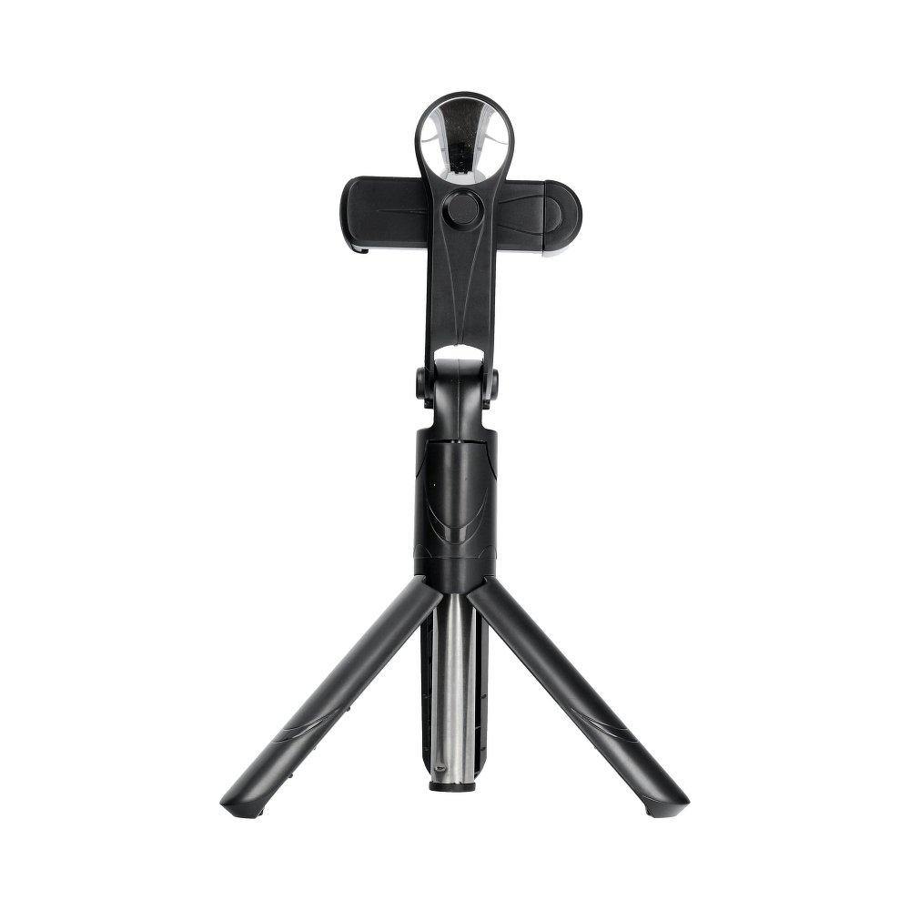 Combo selfie stick with tripod and remote control bluetooth with mirror black sstr-11 - TopMag