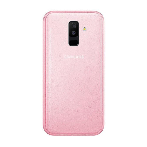 Crystal Glitter Pink гръб - Samsung A6 Plus 2018 розов - TopMag