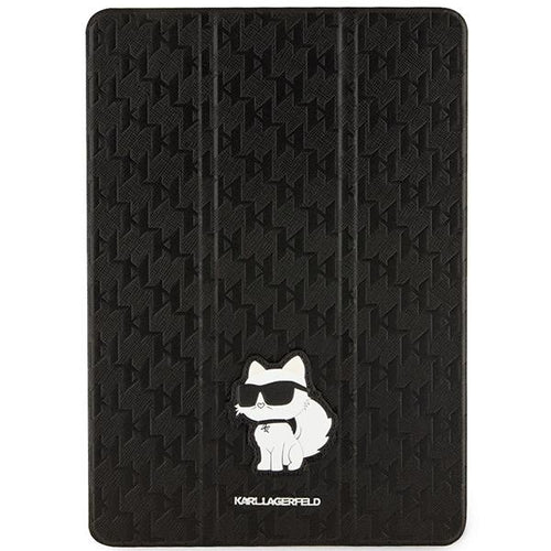 Karl Lagerfeld KLFC10SAKHPCK iPad 10.2" Folio Magnet Allover Cover black/black Saffiano Monogram Choupette