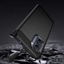 Заредете изображение във визуализатора на галерията – Carbon Case case for Realme C33 flexible silicone carbon cover black
