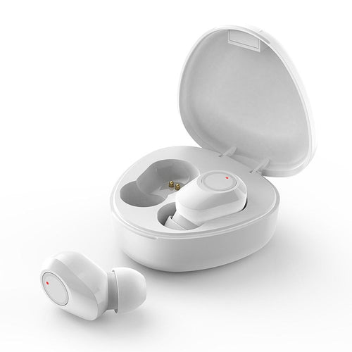 Wireless headset stereo tws m9 + docking station white - TopMag
