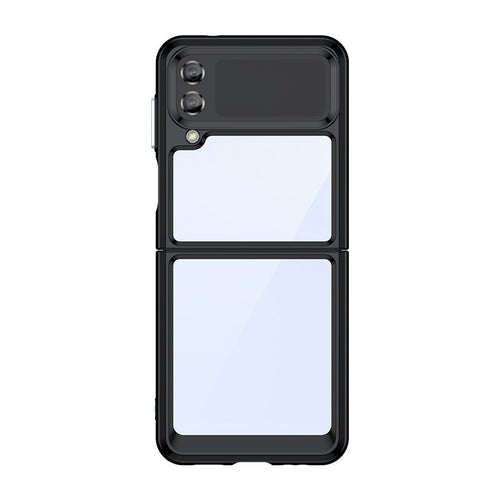 Outer Space Case for Samsung Galaxy Z Flip 3 cover with a flexible frame black