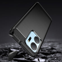 Заредете изображение във визуализатора на галерията – Carbon Case case for Honor Play 40 Plus / Honor X7a flexible silicone carbon cover black
