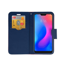 Заредете изображение във визуализатора на галерията – Fancy калъф тип книга за xiaomi mi a2 lite червен - тъмносин - TopMag