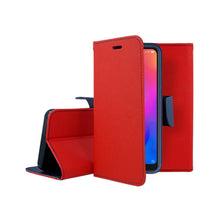Заредете изображение във визуализатора на галерията – Fancy калъф тип книга за xiaomi mi a2 lite червен - тъмносин - TopMag