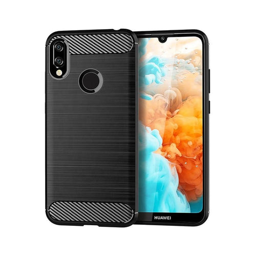 Forcell carbon гръб за huawei y6 2019 черен - TopMag