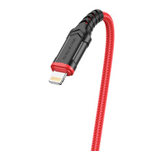 Заредете изображение във визуализатора на галерията – Borofone Cable BX67 - USB to Lightning - 2,4A 1 metre red
