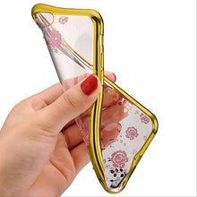 Заредете изображение във визуализатора на галерията – Back Case DIAMOND FLOWER for Iphone 7 / 8 / SE 2020/SE 2022 gold