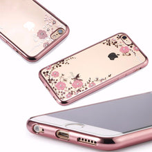 Заредете изображение във визуализатора на галерията – Back Case DIAMOND FLOWER for Iphone 7 / 8 / SE 2020/SE 2022 gold