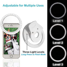 Заредете изображение във визуализатора на галерията – Ring lamp for selfie white + USB to Micro USB cable
